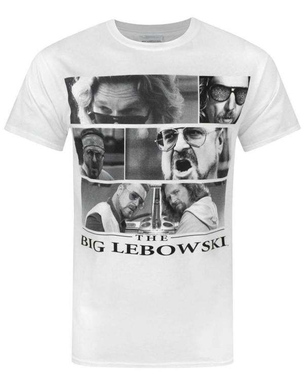 Big Lebowski Mens White The Dude And Walter Short Sleeved T-Shirt