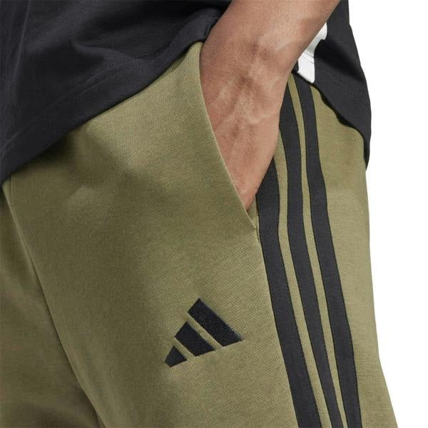 Adidas Mens Essentials Stripe Tapered Joggers - Olive Strata - 