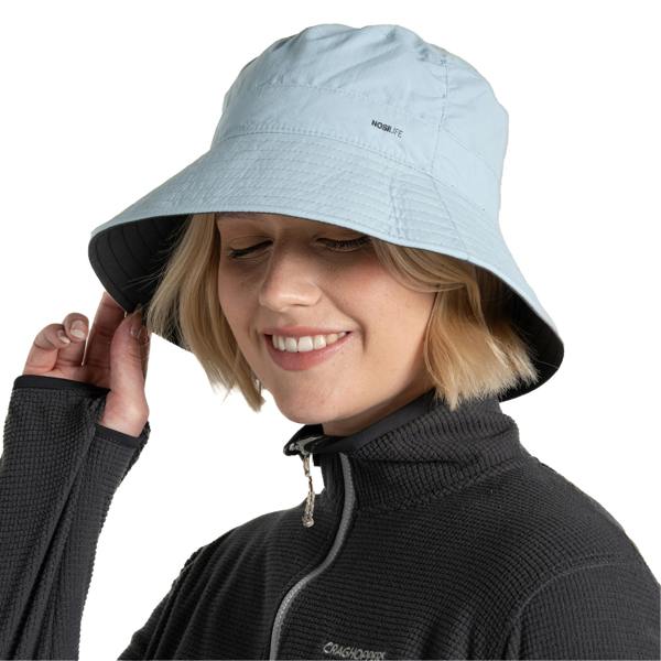 Craghoppers III Nosilife Bucket Hat - Black Pepper/Niagara Blue - 
