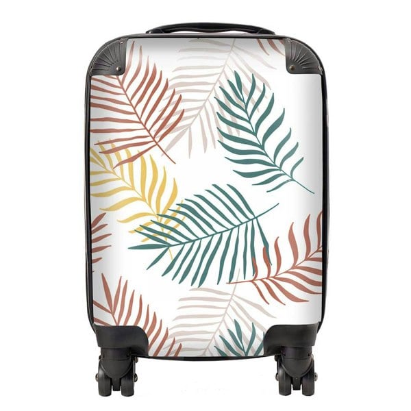 Warren Reed Palm Branches In Natural Colors Suitcase