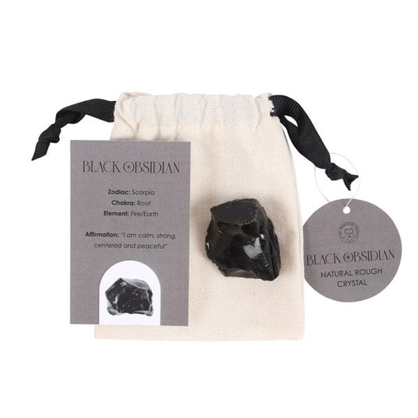 Serano Black Obsidian Healing Rough Crystal