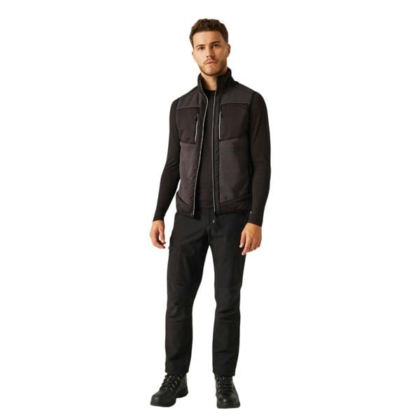 Regatta Mens E-Volve Stretch Hybrid Body Warmer - Ash/Black - 