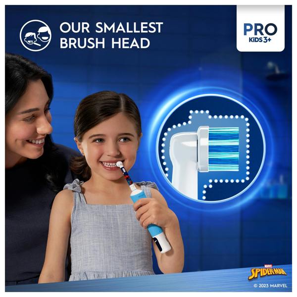 Oral-B Pro Kids Spider-Man Electric Toothbrush Designed By Braun