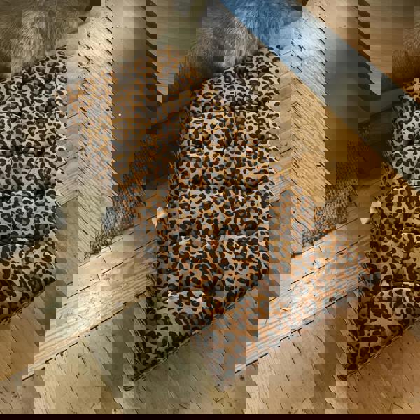 Luxury upholstered footstool tufted finish rectangular design UK
