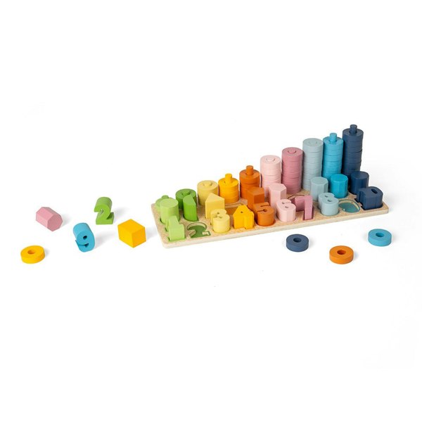 Bigjigs Toys 1-10 Wooden Counting Puzzle Board