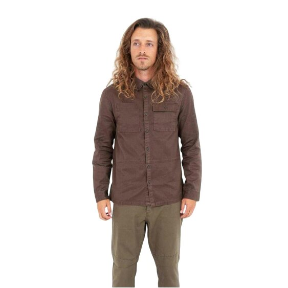 Roamers Mens Long-Sleeved Shirt - Chocolate