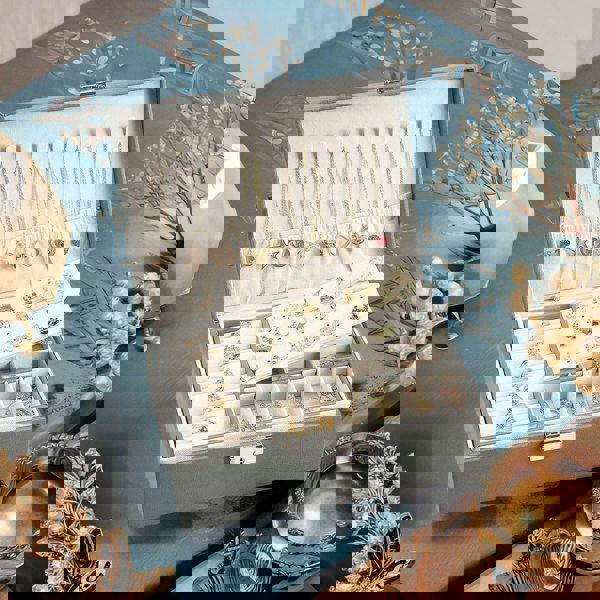 Rafaelo Mobilia 2 Tier Jewellery Box With Lock And Key Grey