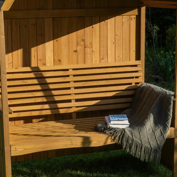 The Garden Marketplace Garden Arbour with Integral Bench