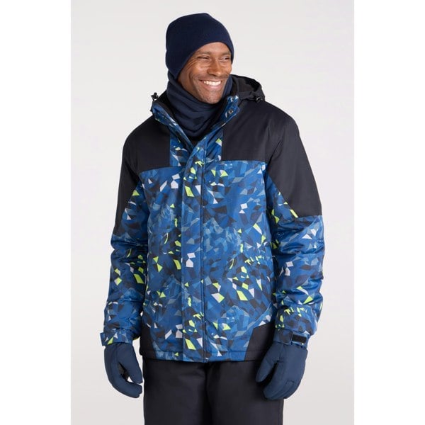 Mountain Warehouse Mens Camo Ski Jacket & Trousers - Dark Blue