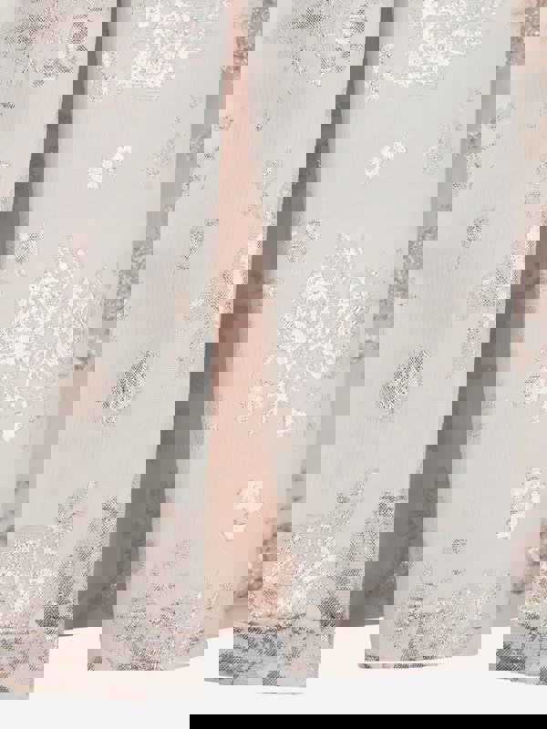 Mama Luma Girls Jacquard Occasion Dress in Gold