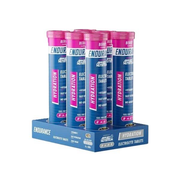 Applied Nutrition Endurance Hydration Electrolyte Effervescent Tablets, Berry - 6 x 20 tabs
