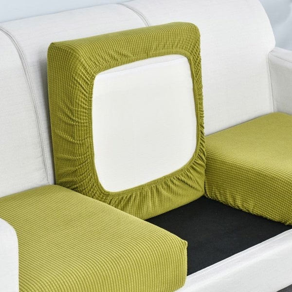 Anyhouz Anyseat Sofa Cover Green Polyester Thick Stretchable Cushion For Living Room 1Pc Enlarge Size 160-185cmx85-105cm