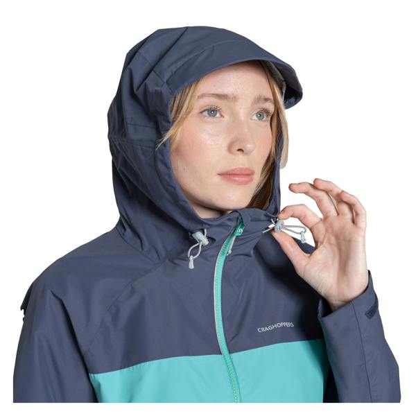 Craghoppers Womens/Ladies Vanth Waterproof Jacket - Glazed Aqua/Anthracite - 