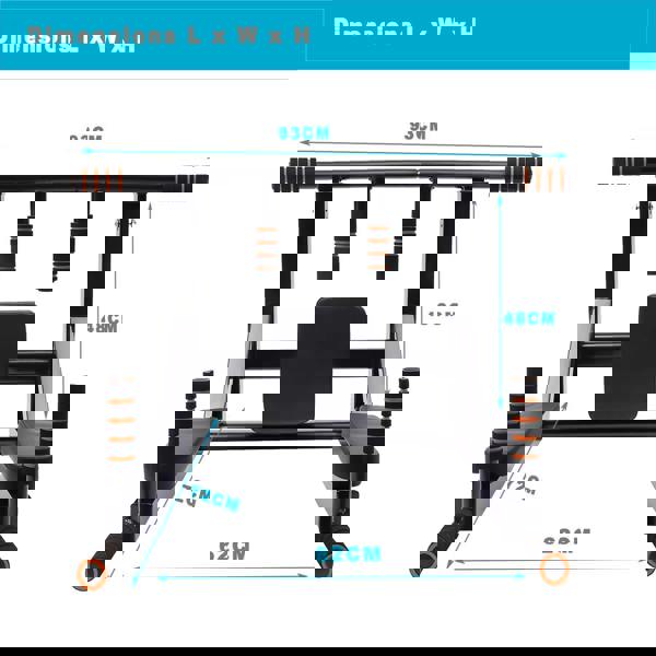 Gr8 Home Pull Up Bar Dip 2in1 Wall Mounted Home Gym Chin Up Cross Fit Multi Grip Workout