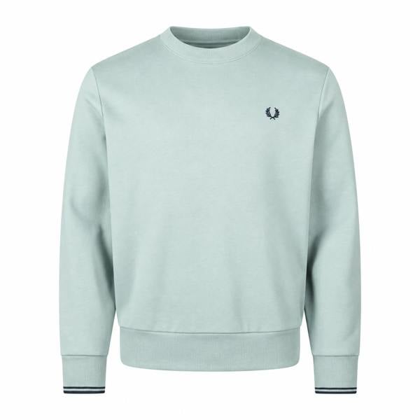 Fred Perry Crew Neck Sweatshirt Silver Blue/Dark Airforce