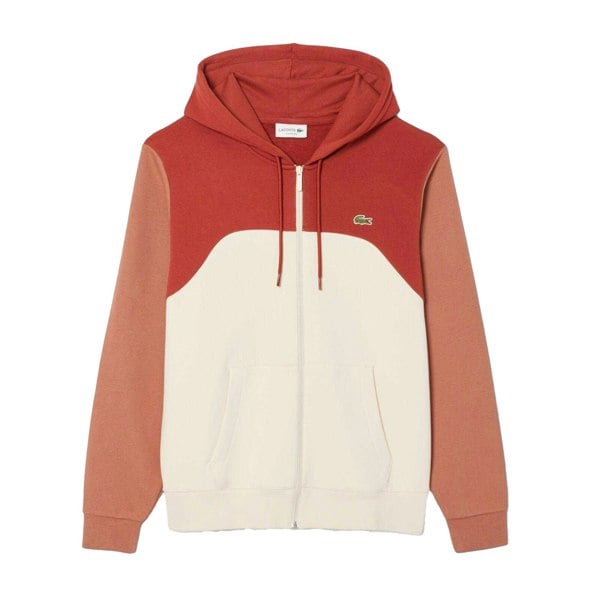 Lacoste Mens Colour Block Full Zip Hoodie - Multicoloured