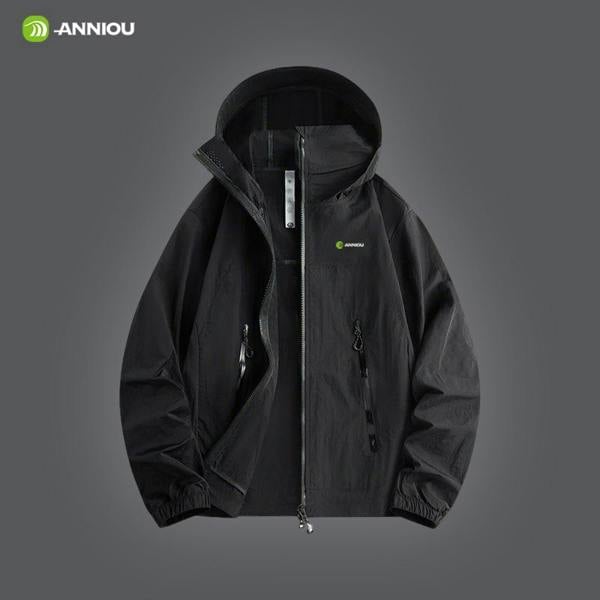 Anniou Loose Fit Jacket UPF 50+ - Black