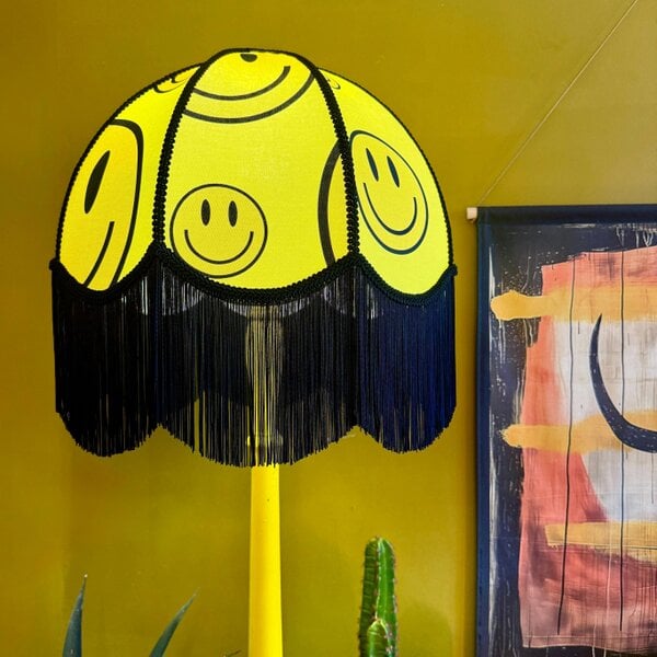 Love Frankie Yellow Acid Drops Smiley Face Vintage Dome Lampshades