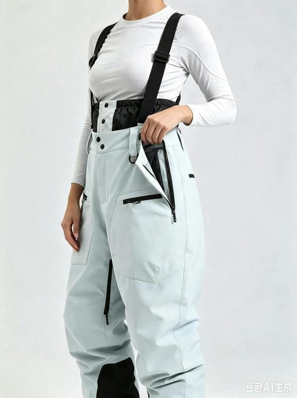 Anniou Women's Suspender Ski Bib Pants