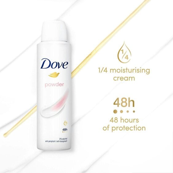 Dove Powder Anti-Perspirant with 48H Sweat Protection Deo for Women, 24x150ml