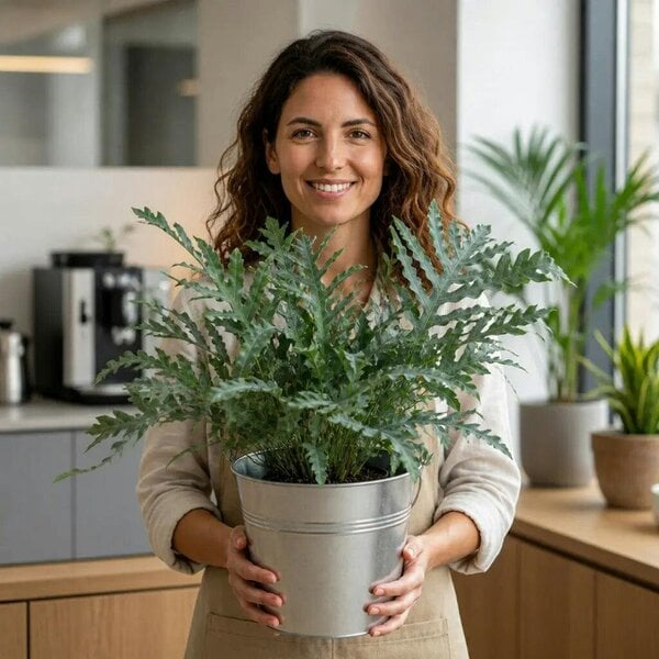 Phlebodium Blue Star Fern – Elegant Blue-Green Foliage Indoor Houseplant
