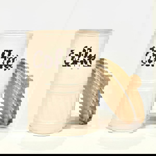 HOMESCAPES Set of 3 Cream Tea, Coffee, Sugar Canisters