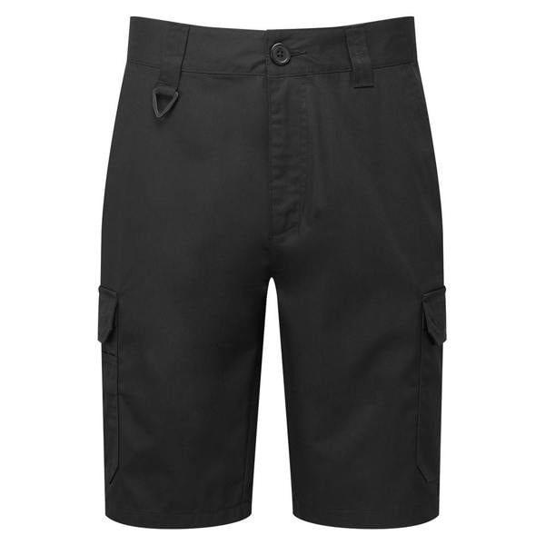 Premier Mens Work Cargo Shorts - Black
