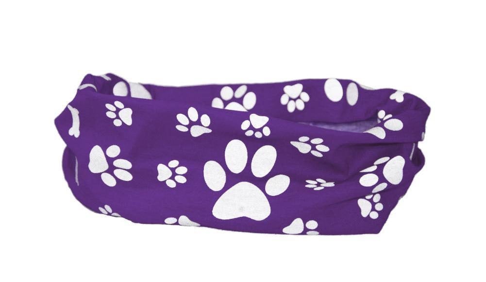 RUFFNEK Reflective Purple Dog Snood Scarf/Bandana