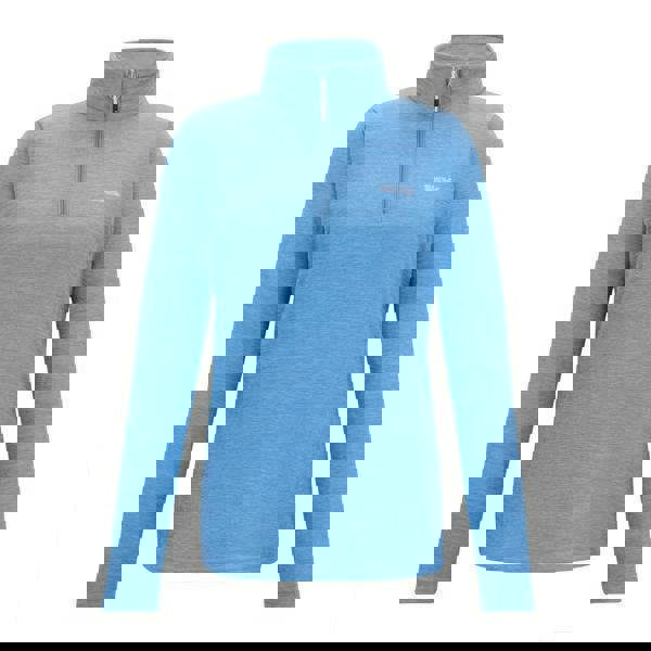 Regatta Womens/Ladies Sweetheart Quarter Zip Fleece Top - Washed Denim