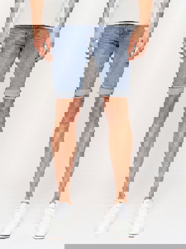 Crosshatch Reestier Denim Shorts Light Wash