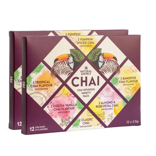 Natural & Noble Chai Infusion Bags Variety Double Pack