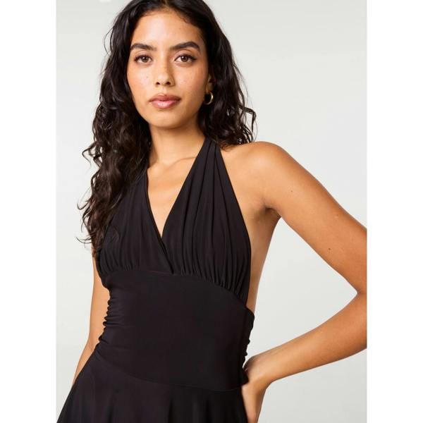 Pink Vanilla Slinky Halter Neck Dress