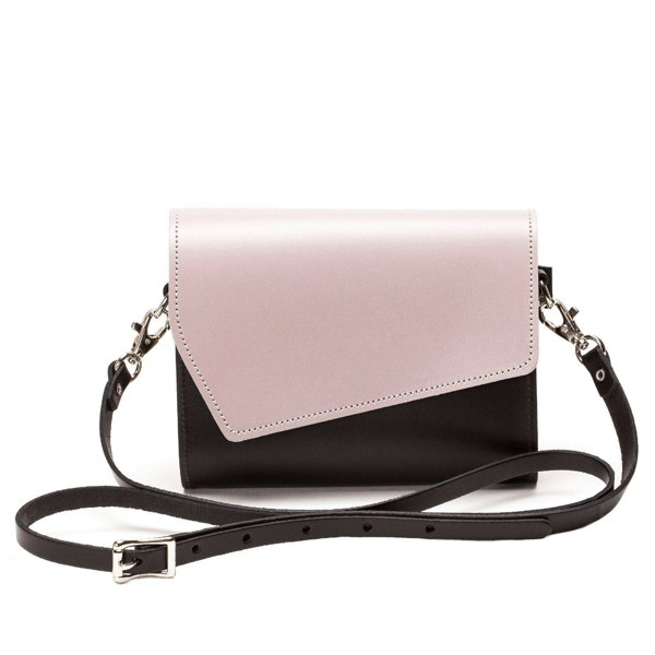 Zatchels Handmade Leather Clutch Bag - Rose Truffle