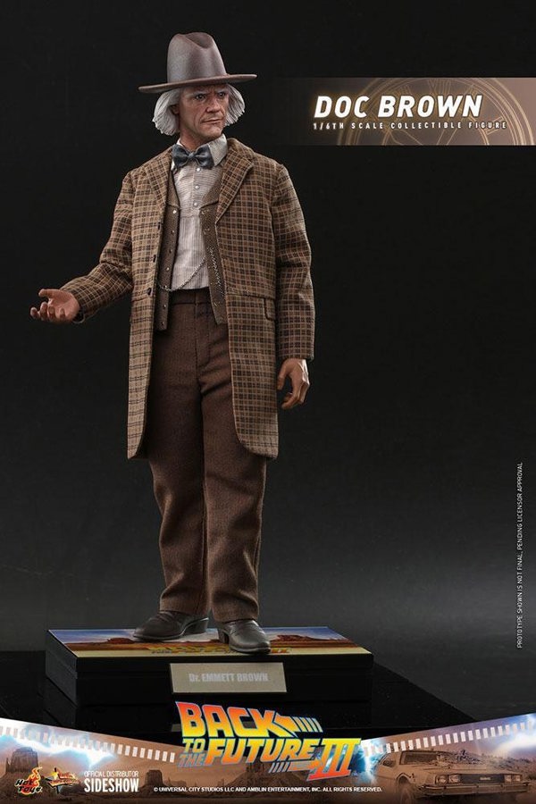 Hot Toys Doc Brown Back To The Future III Movie Masterpiece Action Figure 1:6 Scale Hot Toys 909370