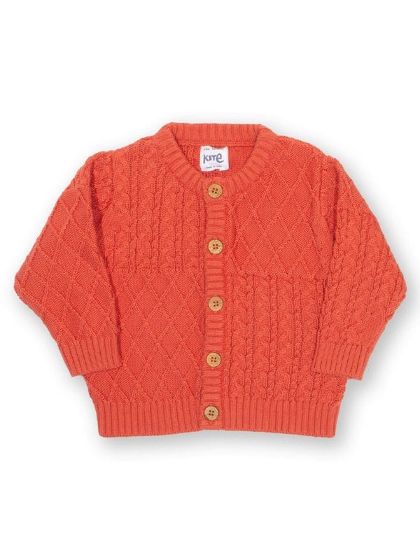 Kite Baby Organic My First Cardi Burnt Orange