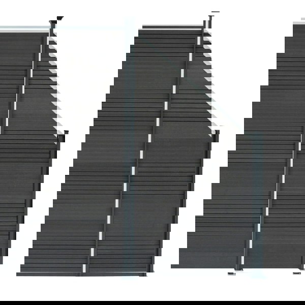 Monstershop Composite Angled Fence Panel - Grey