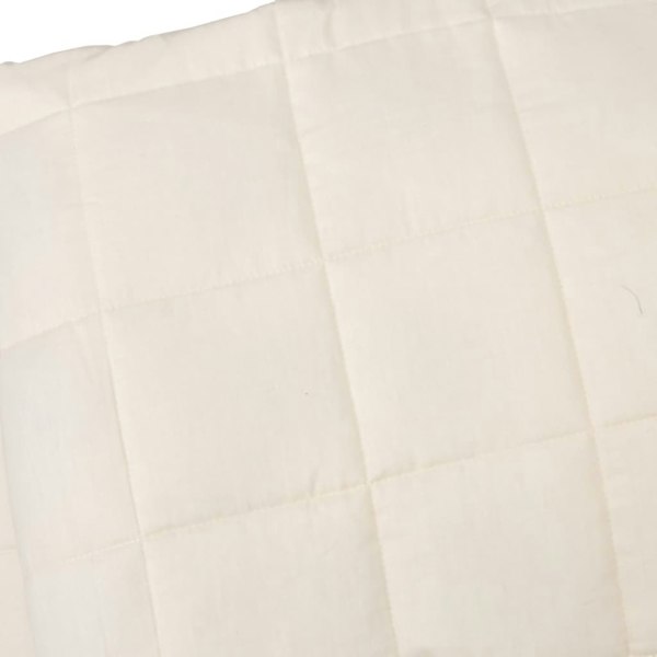 Berkfield Weighted Blanket Light Cream 152x203 cm 11 kg Fabric
