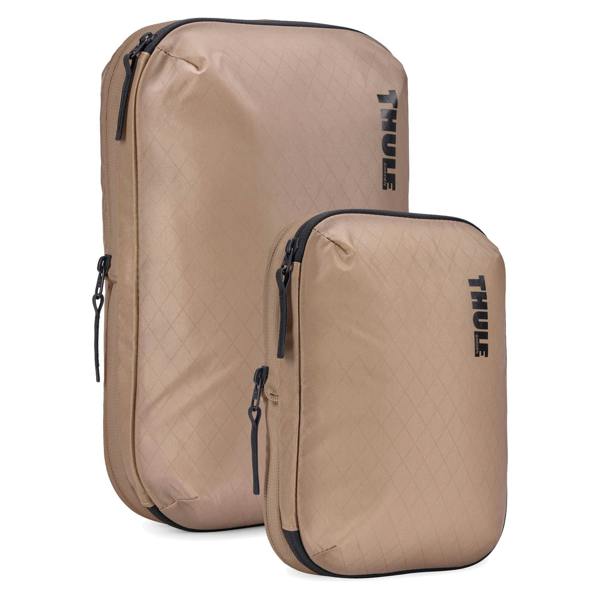 Thule Compression Packing Cube Set Small & Gentle Biege White Travel Organizer