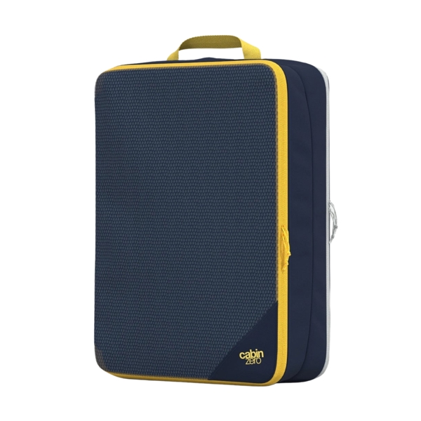 CabinZero Classic Clean Dirty Packing Cube L, Two Compartments and Mesh Window, Fully Flat