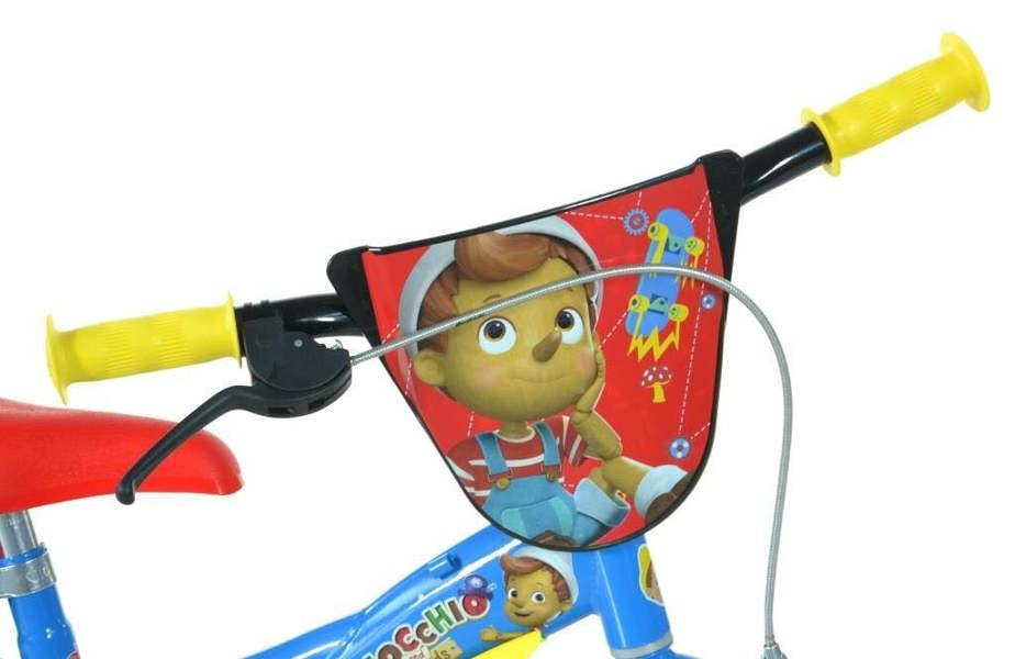 Dino Bikes Dino Pinocchio Kids 12" Wheel Bike - Blue/Red/Yellow