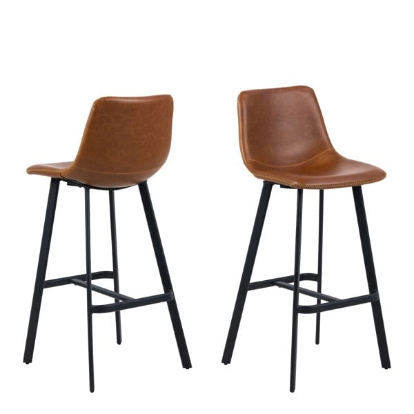 Furniture To Go I_Oregon Bar Chair in Brown Set of 2