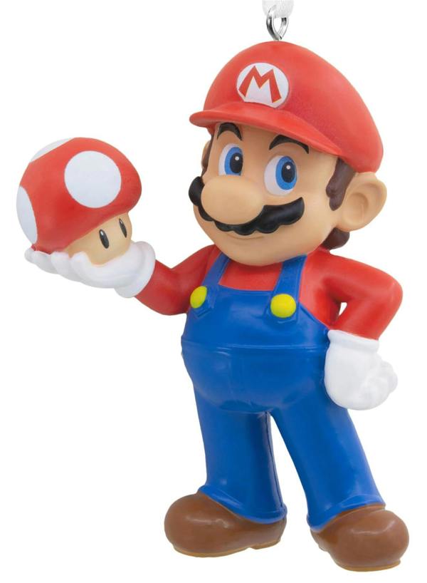 Hallmark Super Mario - Mario with Super Mushroom Christmas Tree Ornament