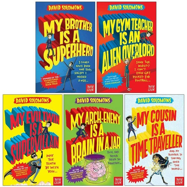 Ltd My Brother is a Superhero Series 5 Books Collection Set By David Solomons