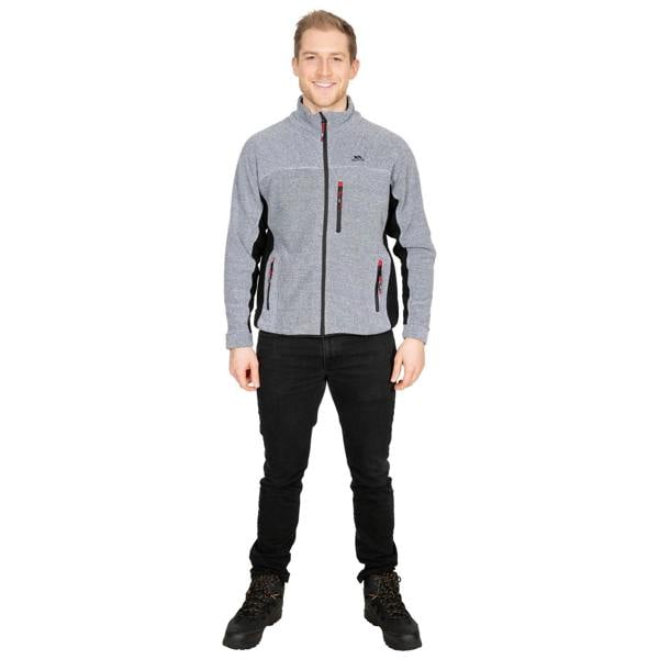 Trespass Mens Jynx Full Zip Fleece Jacket - Platinum Stripe - 