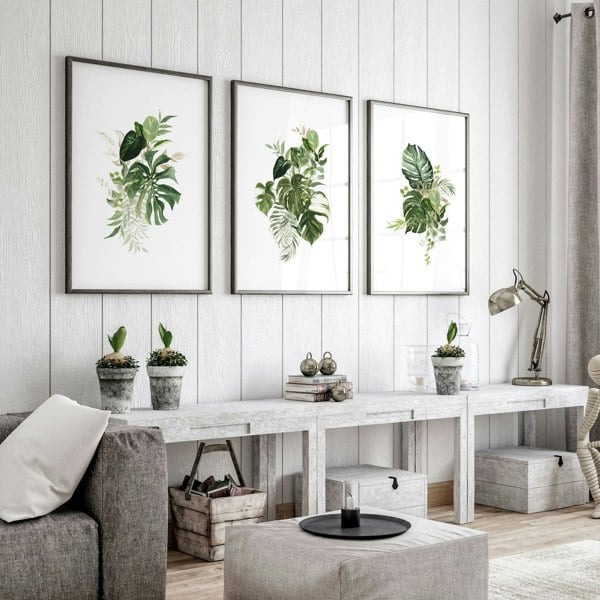 Botanical prints | set of 3 wall art prints