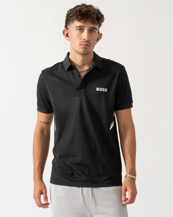 BOSS Green Paule TOC Mens Polo Shirt - Black 001