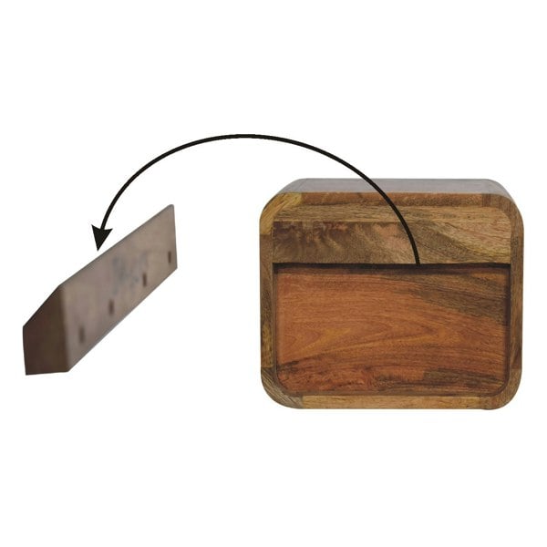 Artisan Furniture Oak-ish Floating Open Bedside