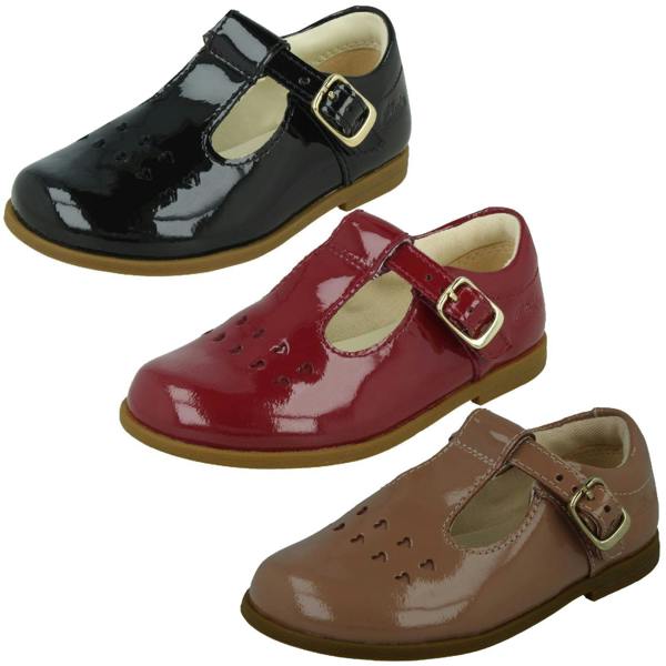 Clarks Girls Clarks Patent Leather Formal Shoes - Drew Play