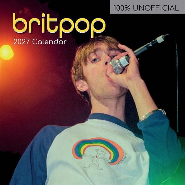Britpop Calendar 2027, Wall Calendars, Month To View, Entertainment, Gift
