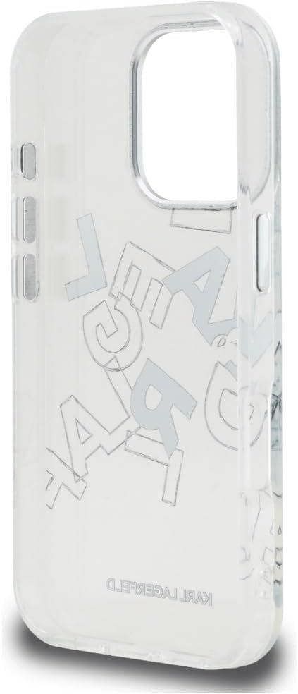 Karl Lagerfeld IML Sketched Graphic Case for iPhone 16 Pro 6.3" Clear - KLHCP16LHMLGFCH